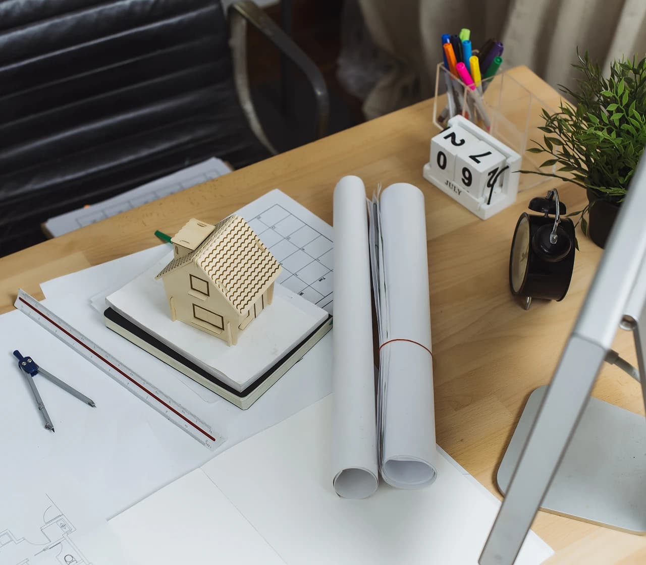 Model domu vo fáze výstavby